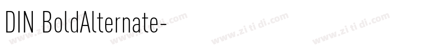 DIN BoldAlternate字体转换